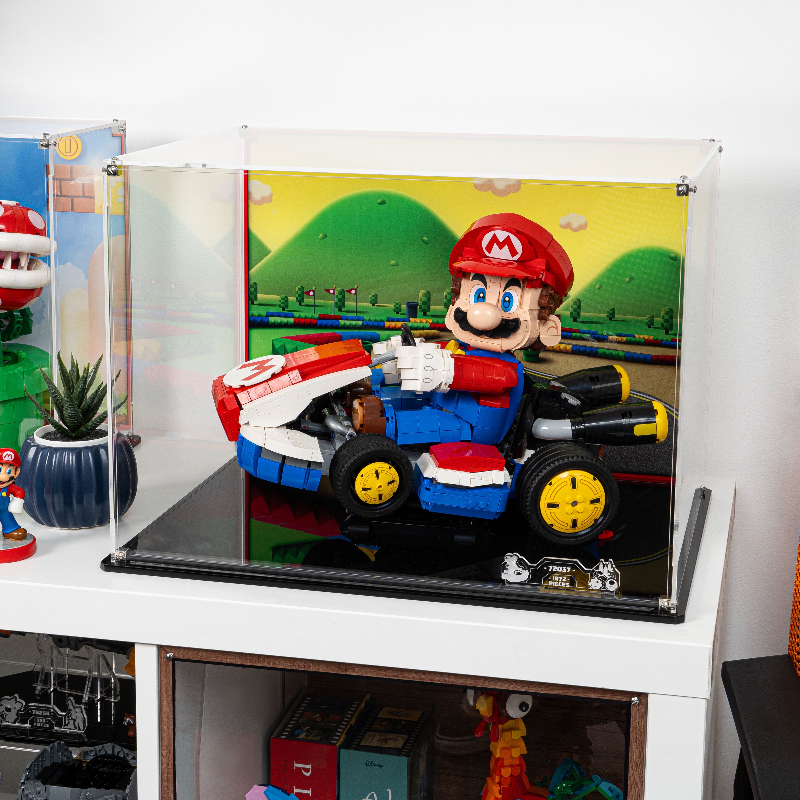 Display Case for LEGO Mario Kart Mario & Standard Kart 72037 — Wicked Brick