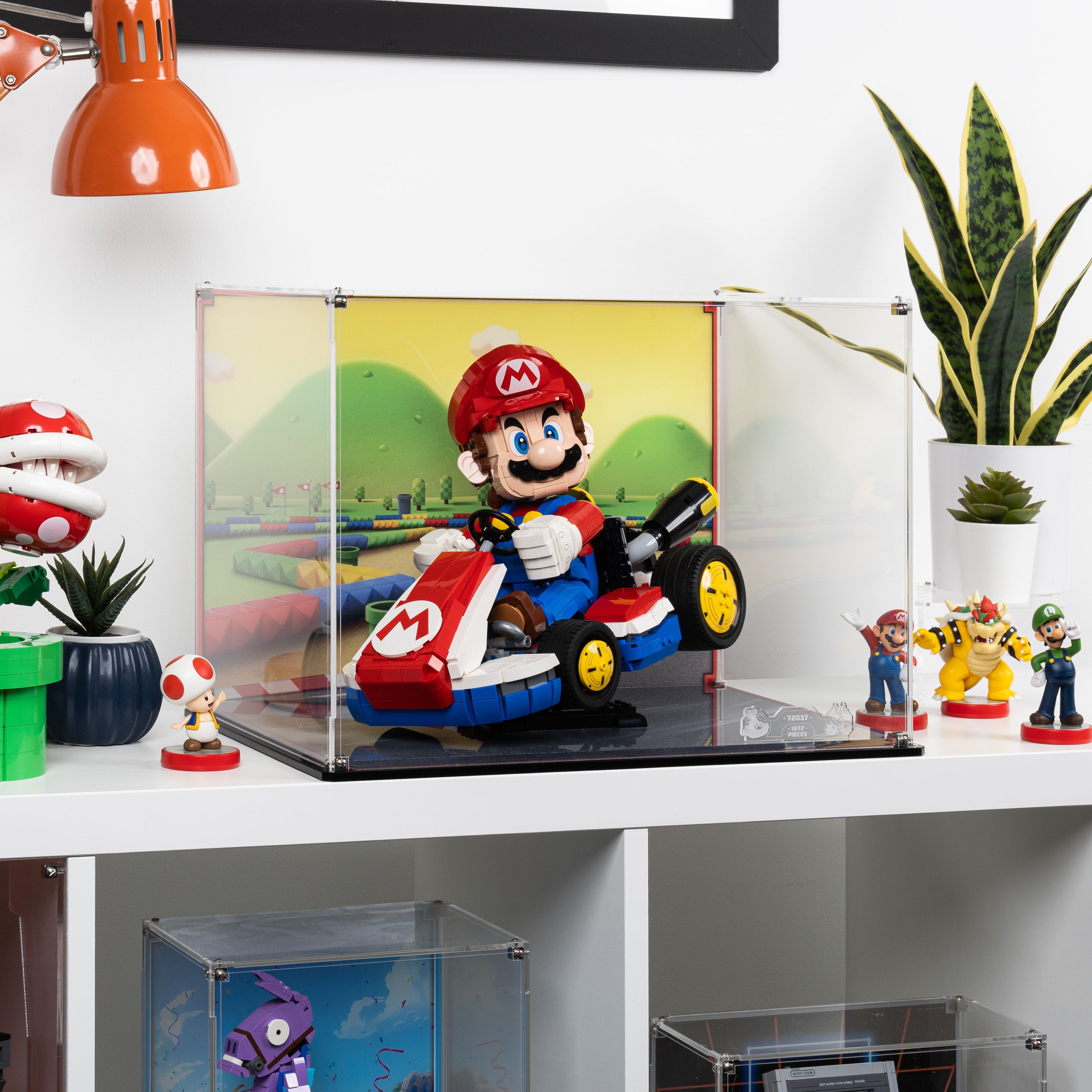 Display Case for LEGO Mario Kart Mario & Standard Kart 72037 — Wicked Brick