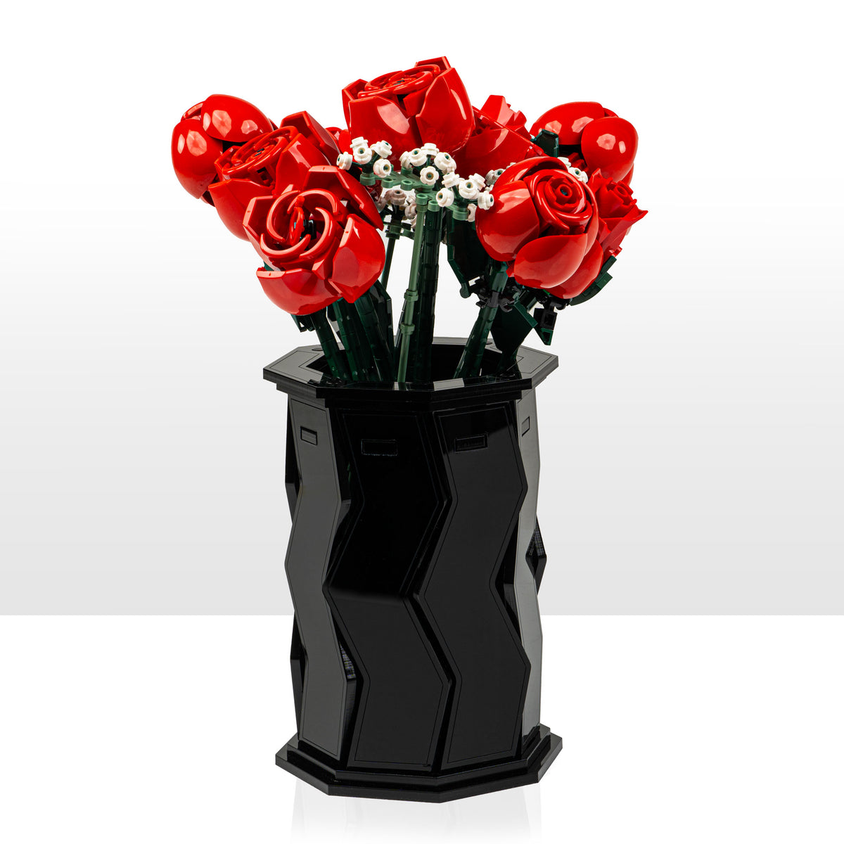 エゴスキュー タワー Large Black Display Vase for LEGO® Flowers — Wicked Brick