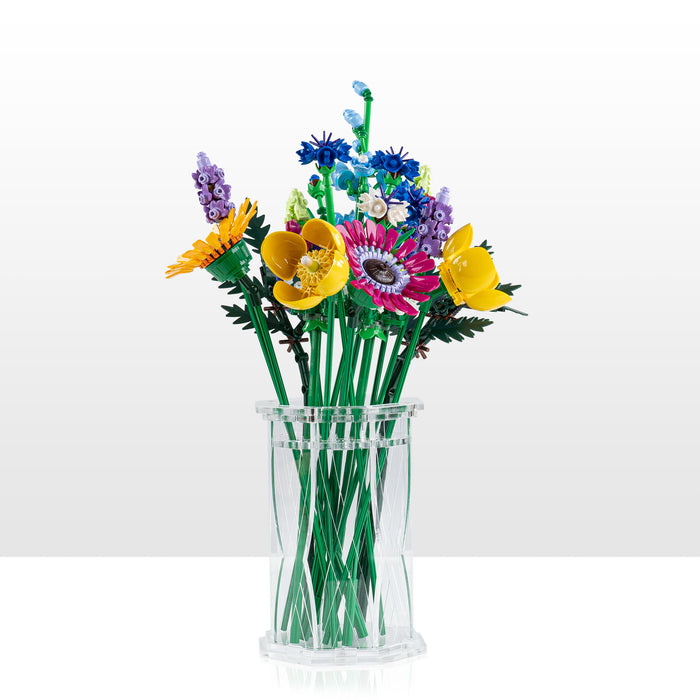 Large Display Vase for LEGO® Flowers - Clear