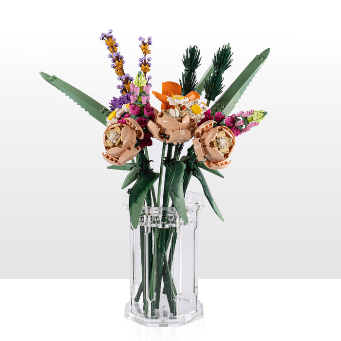 Large Display Vase for LEGO® Flowers Clear — Wicked Brick