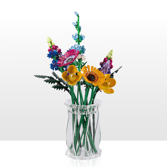 Large Display Vase for LEGO® Flowers - Clear