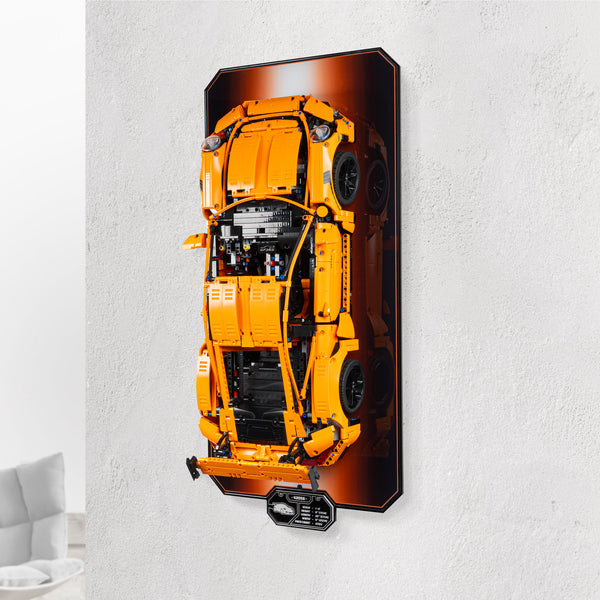Wall Mounted Display Stand for LEGO Technic Porsche 911 GT3 RS