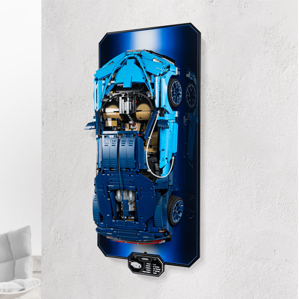 Wall Mounted Display Stand for LEGO® Technic™ Bugatti Chiron