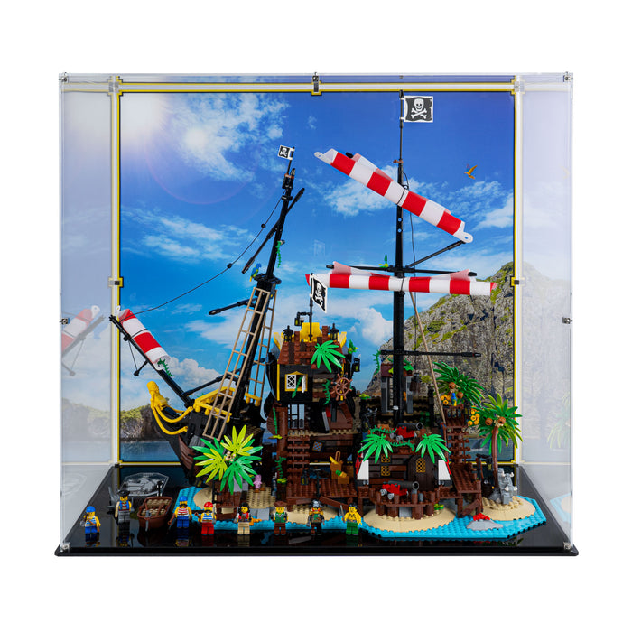 Display case for LEGO® Ideas Pirates of Barracuda Bay (21322)