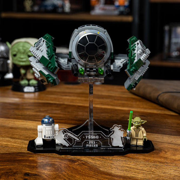 Display stand for LEGO® Star Wars Yoda's Jedi Starfighter™ (75360)