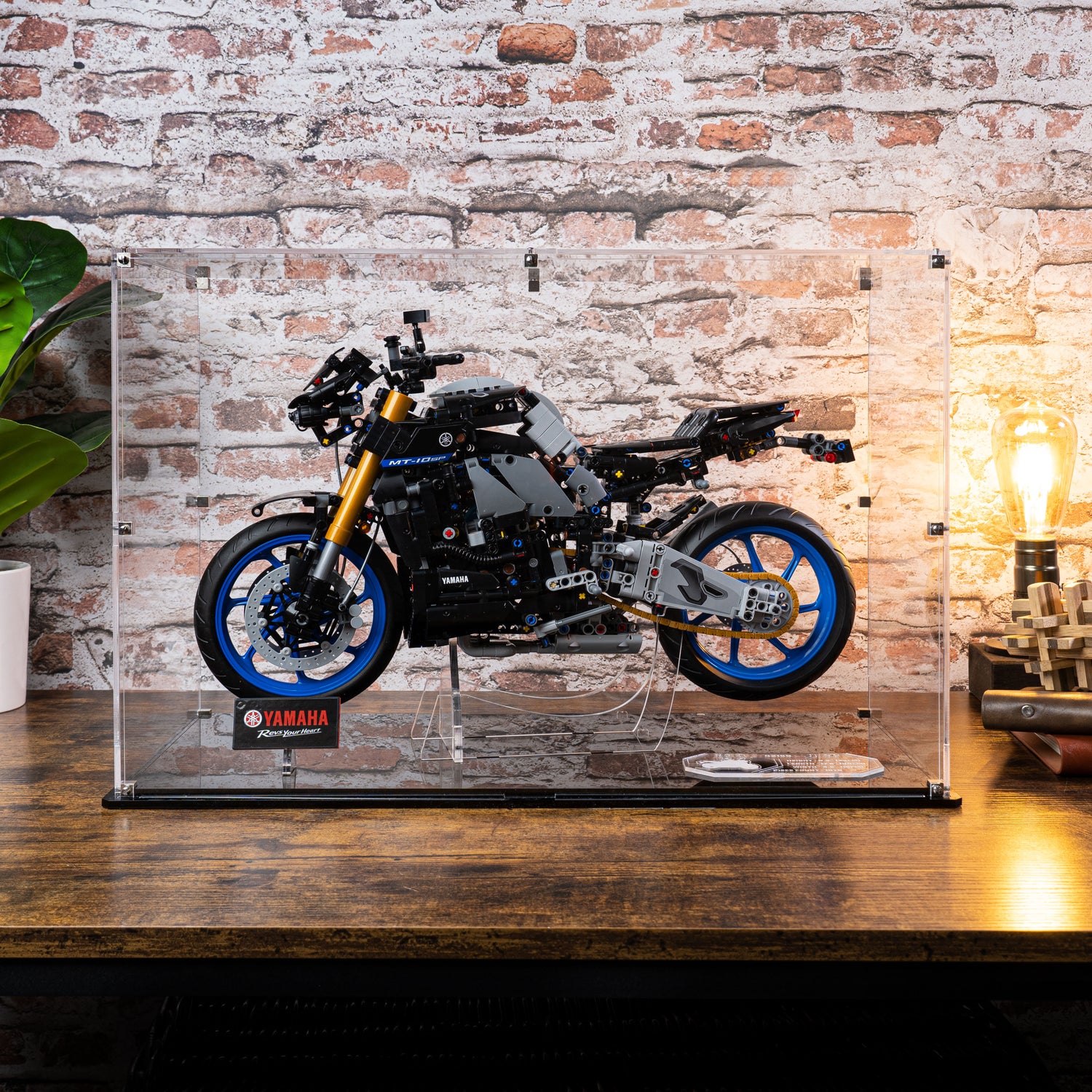 Create your dream display for the intricate LEGO® Technic Yamaha MT-10 SP set.