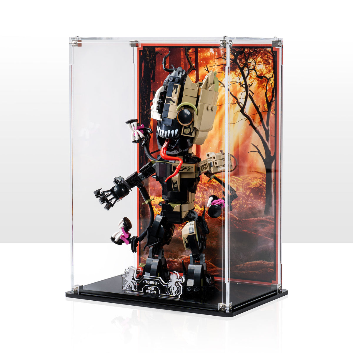 Display Case for LEGO Marvel Venomised Groot 76249 — Wicked Brick