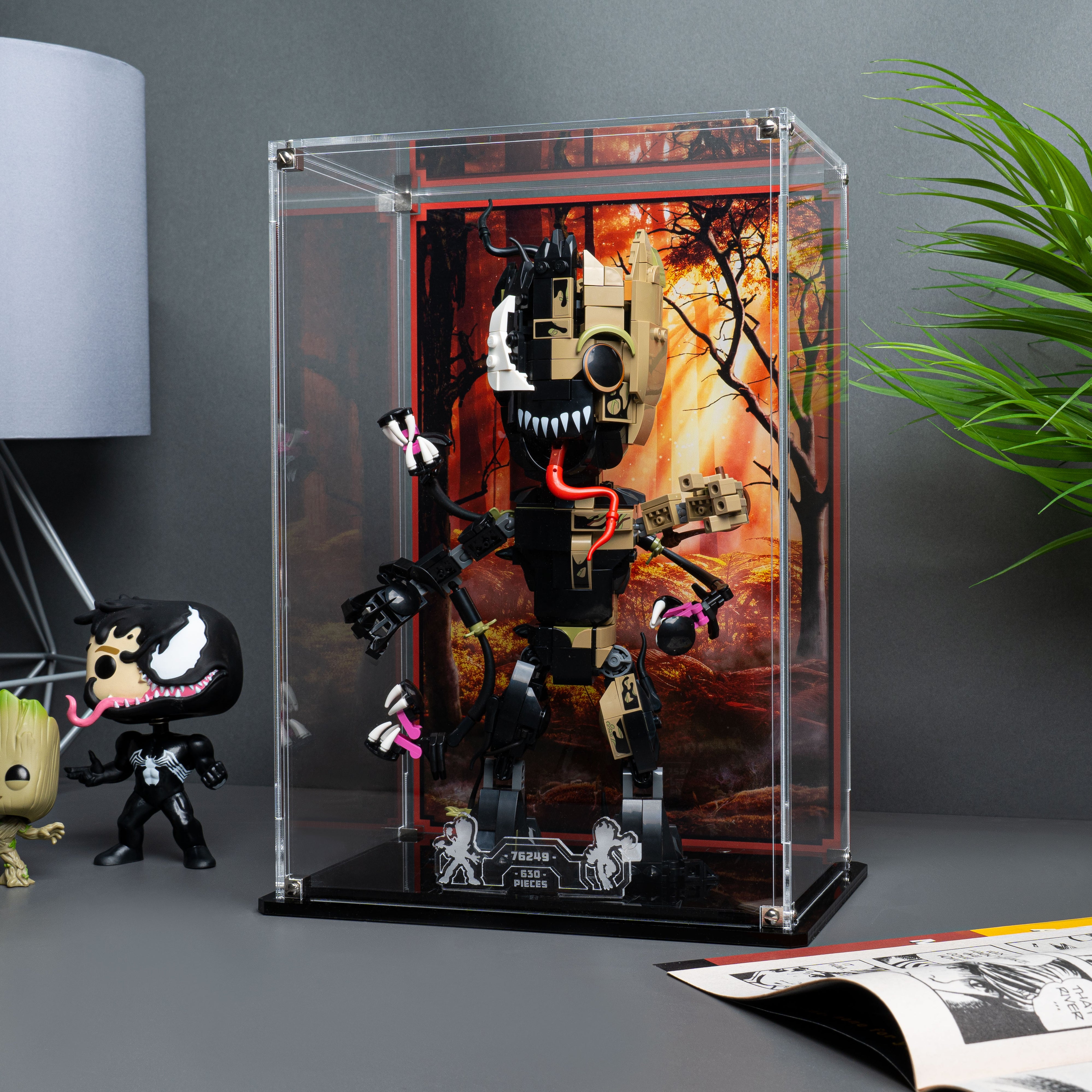 Display Case for LEGO Marvel Venomised Groot 76249 — Wicked Brick