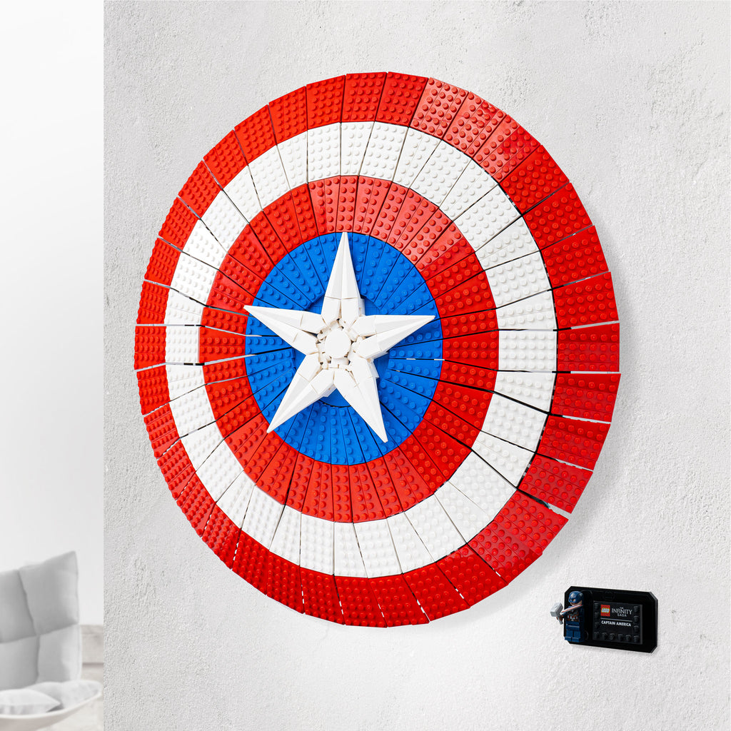 MCUパンフレット　コンプリートセット Wall mounted Display Stand for LEGO® Marvel Captain America's