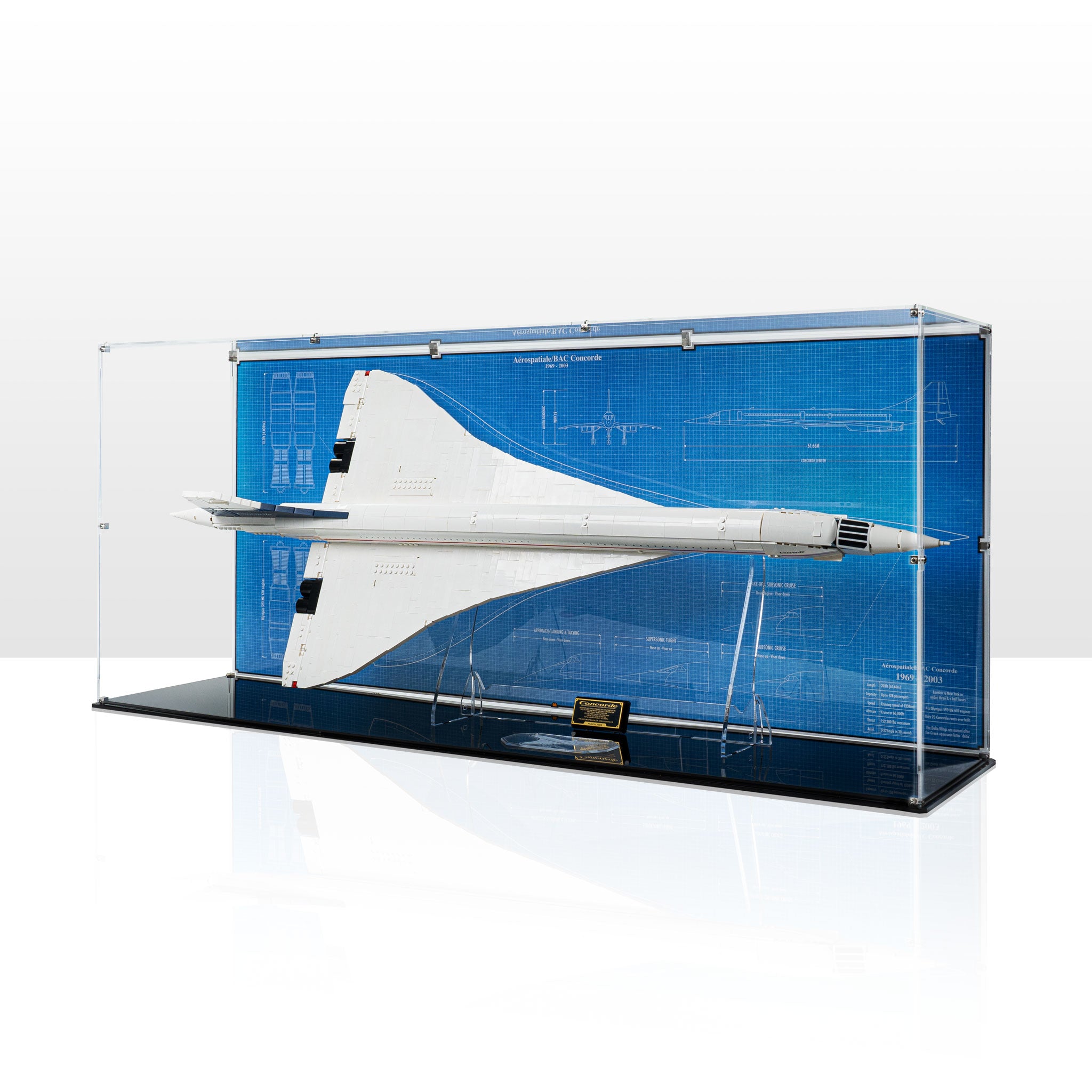 Concorde Display Model Display solutions for Lego Icons — Wicked Brick