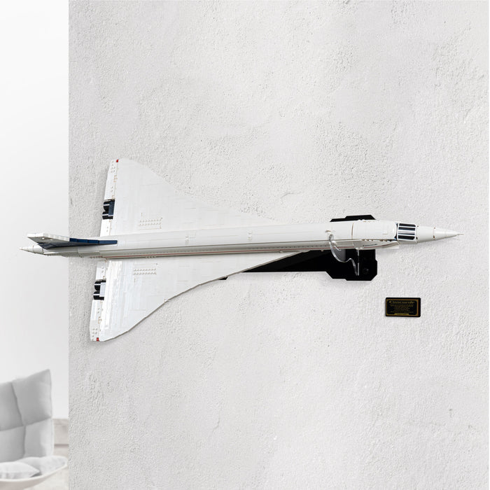 Wall mounted display stand for LEGO® Icons: Concorde (10318)
