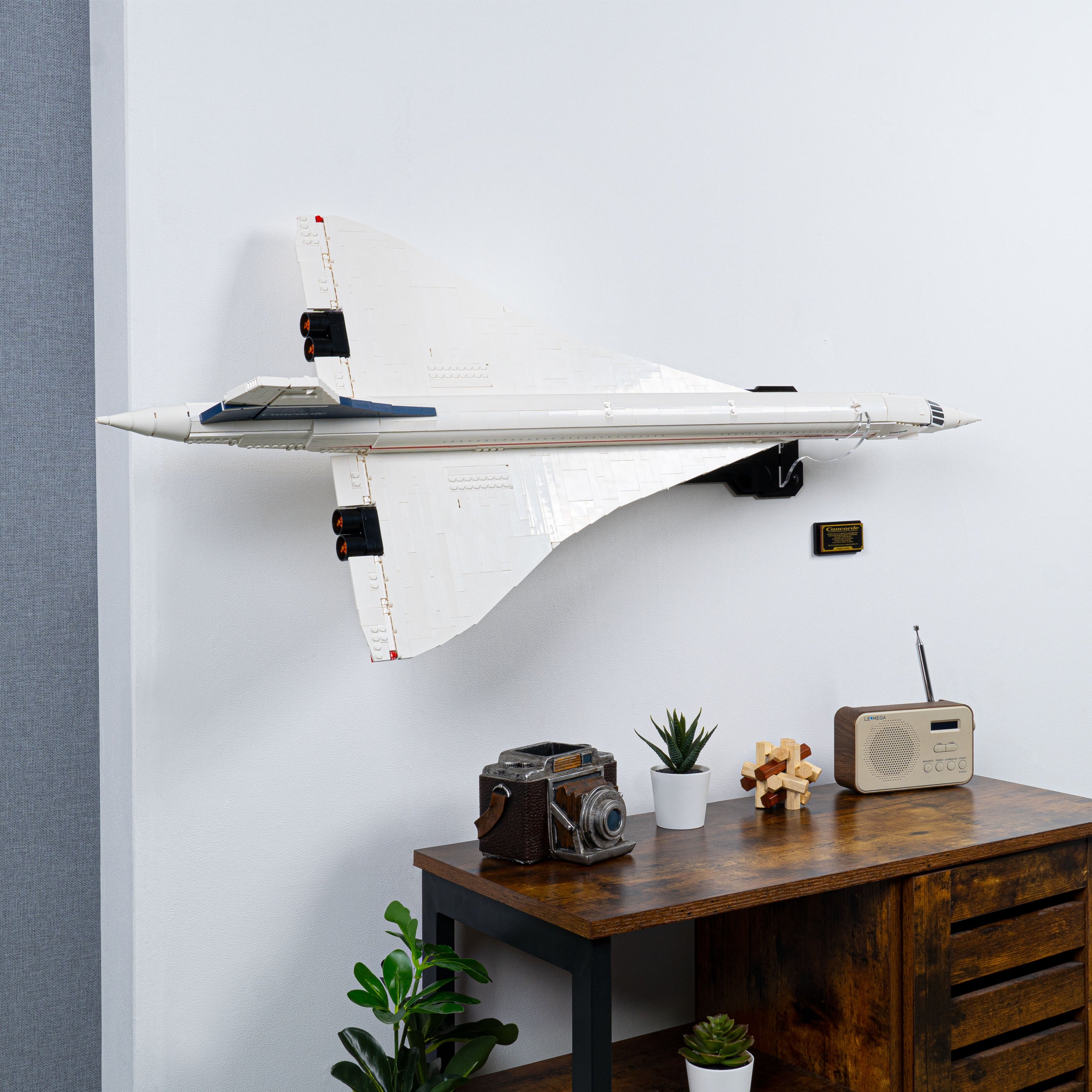 Wall Mounted Display Stand For LEGO Icons Concorde 10318 Wicked Brick wall-mounted-display-stand-for-lego-icons-concorde-10318-wicked-brick