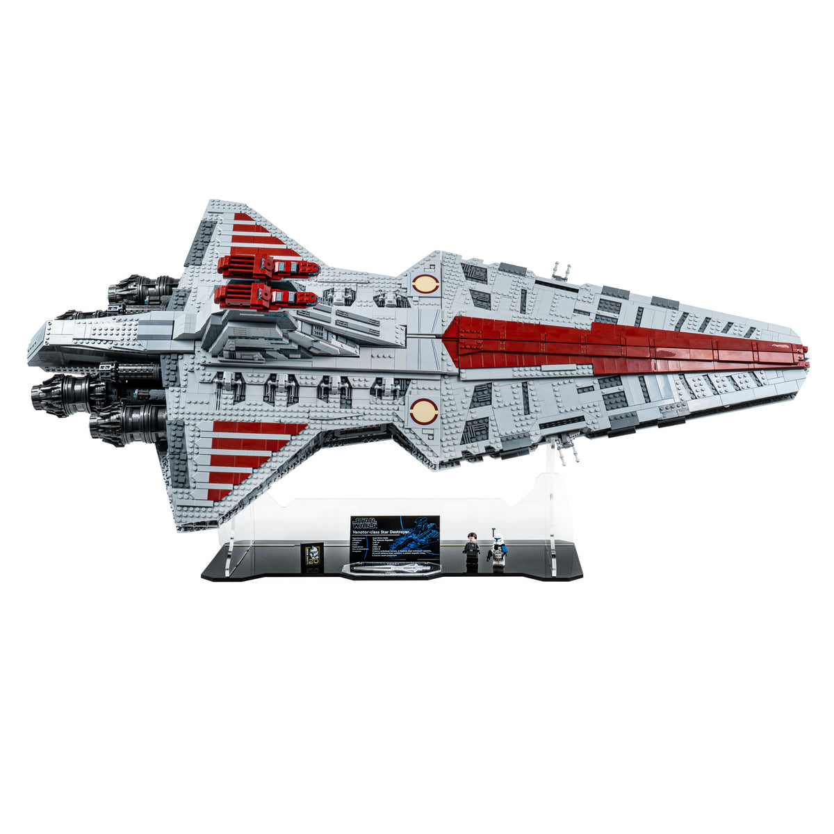 Display Stand for LEGO® Star Wars™ Venator-Class Republic Attack Cruiser (75367)Angled