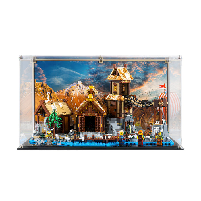 Display case for LEGO® Ideas: Viking Village (21343)