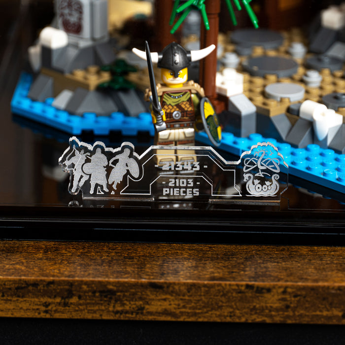 Clear Display case for LEGO® Ideas: Viking Village (21343)