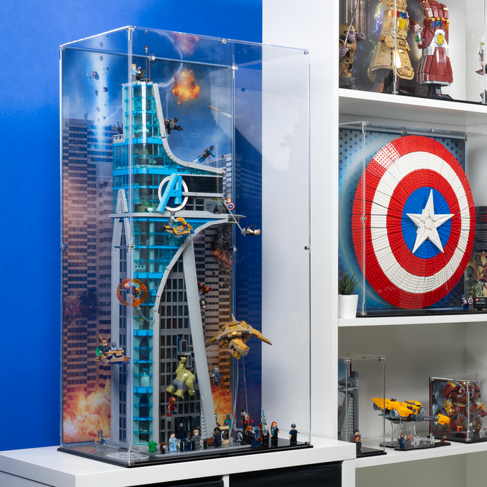 Display case for LEGO Marvel Avengers Tower 76269 Wicked Brick