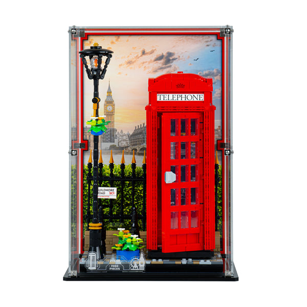 Display Case for LEGO Ideas Red London Telephone Box 21347