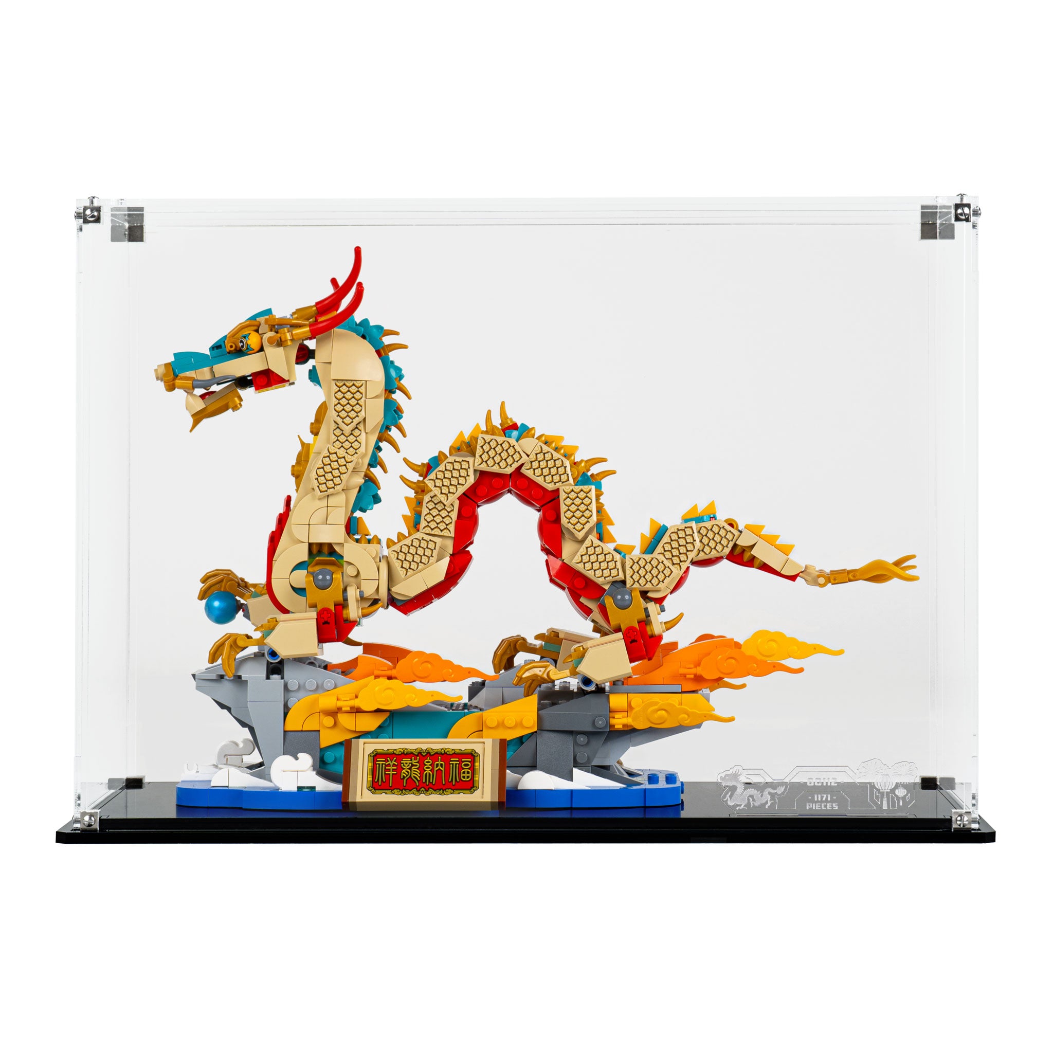 Display Case for LEGO® Spring Festival Auspicious Dragon (80112