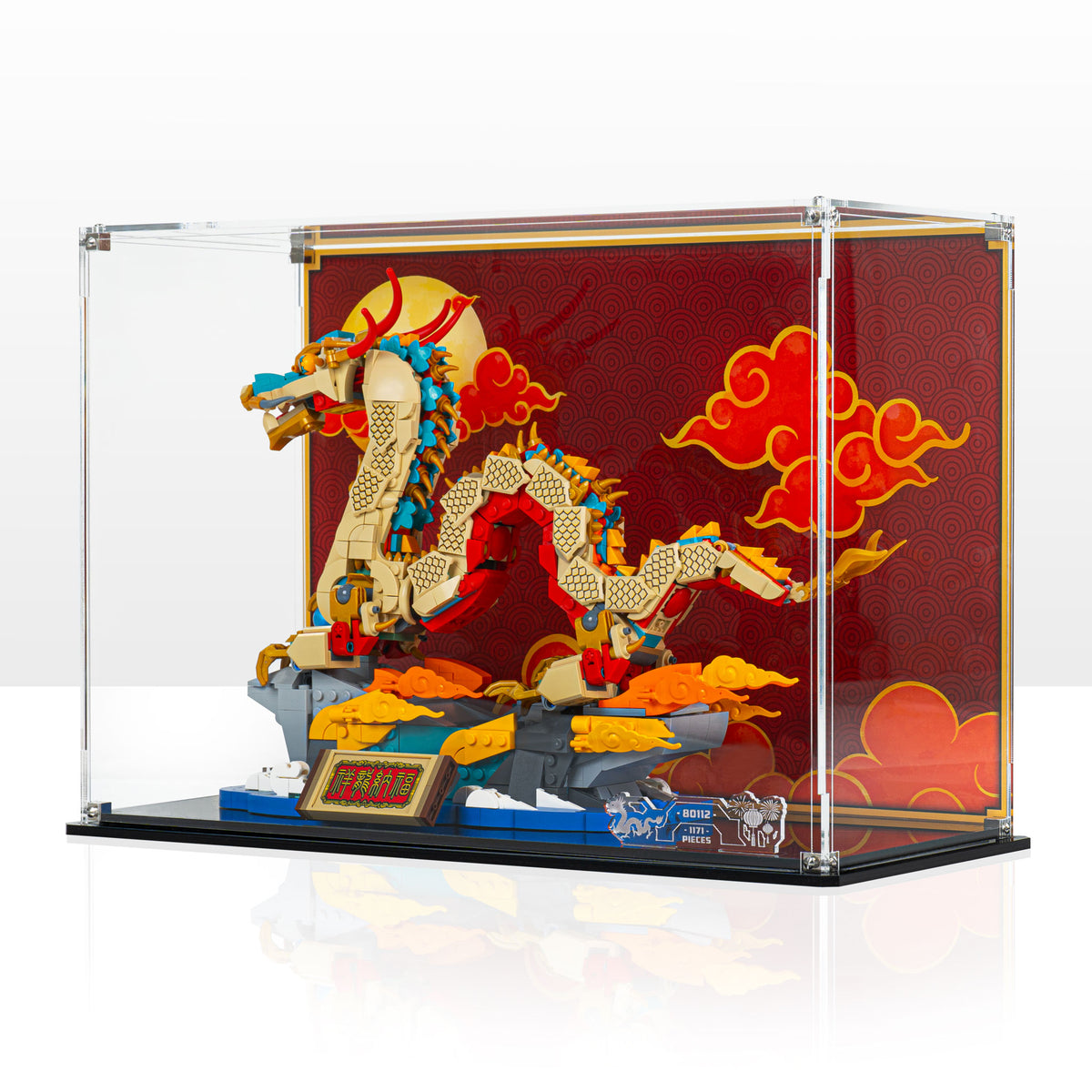 Display Case for LEGO® Spring Festival Auspicious Dragon (80112