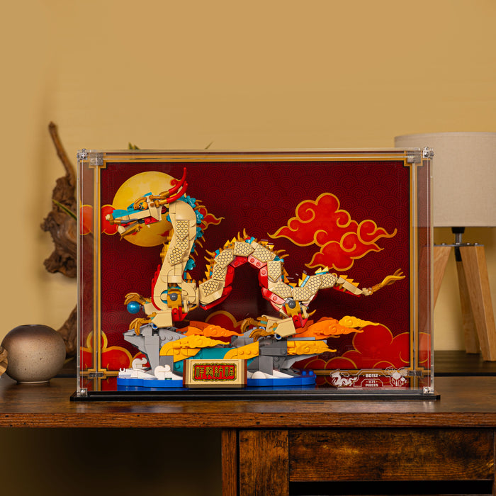 Display Case for LEGO® Spring Festival Auspicious Dragon (80112)