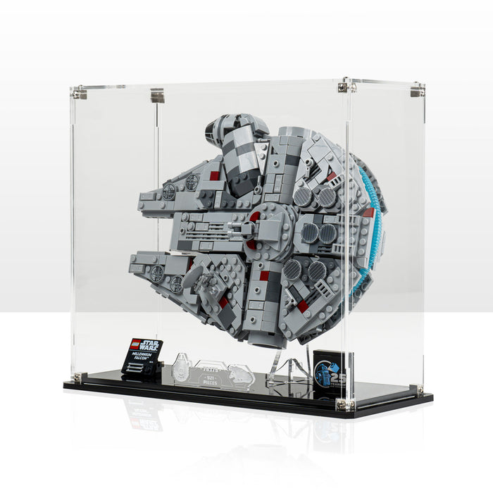 Horizontal & Angled Display Cases for LEGO® Star Wars™ Midi Scale Millennium Falcon™ (75375)