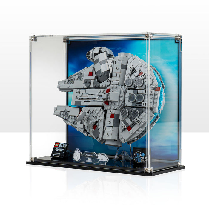 Horizontal & Angled Display Cases for LEGO® Star Wars™ Midi Scale Millennium Falcon™ (75375)