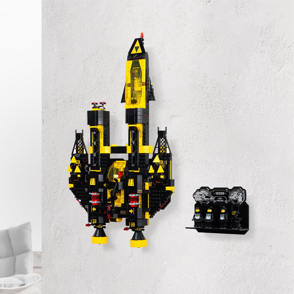 Wall Mounted Display Stand for LEGO Icons Blacktron Renegade 10355