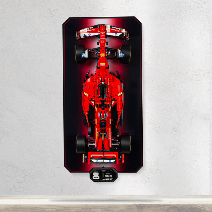 Wall Mounted Display Stand for LEGO® Technic Ferrari SF-24 F1 Car (42207)
