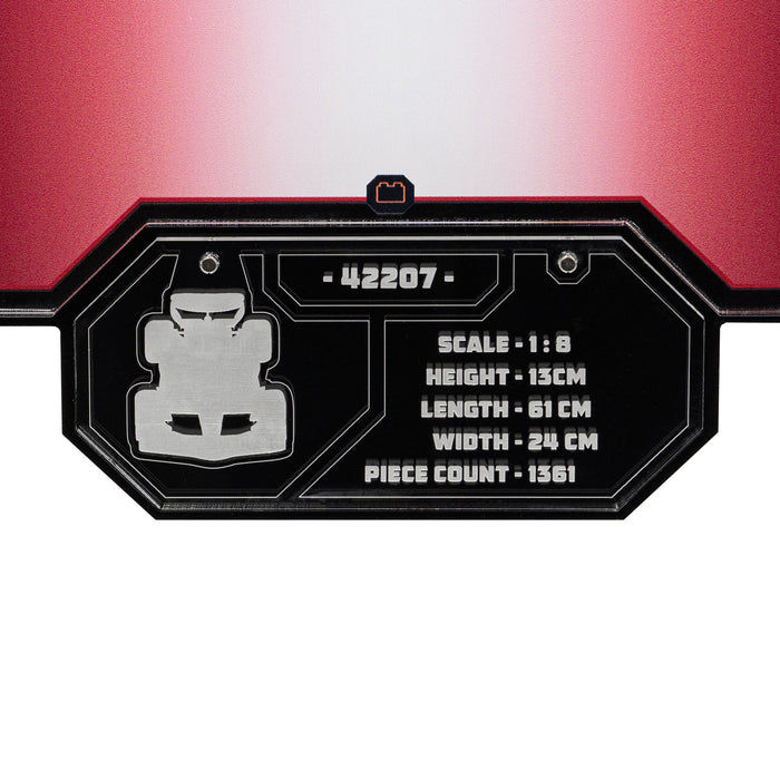 Wall Mounted Display Stand for LEGO® Technic Ferrari SF-24 F1 Car (42207)