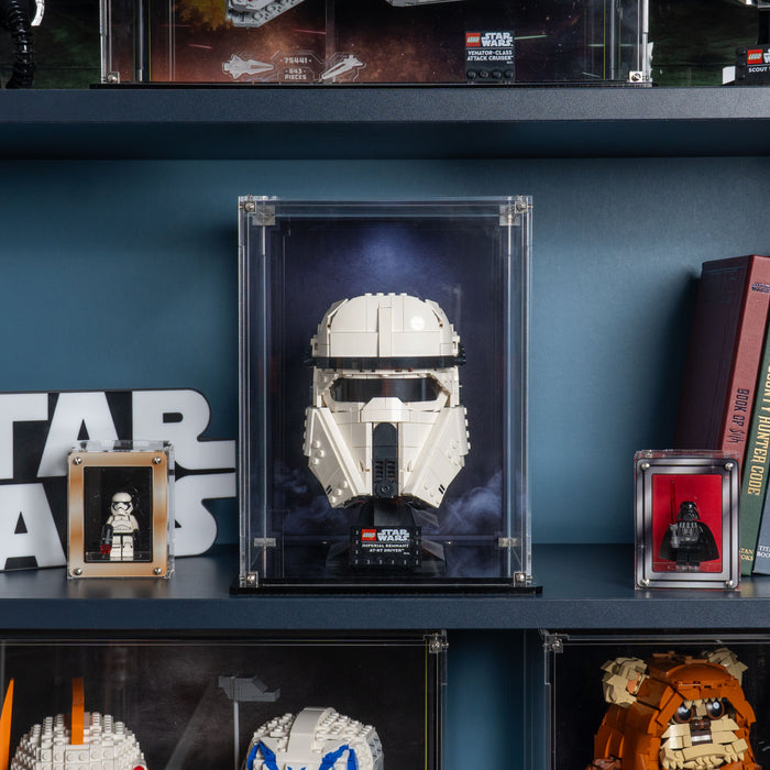 Display Case for LEGO® Star Wars™ Imperial Remnant AT-RT Driver™ Helmet (75458)