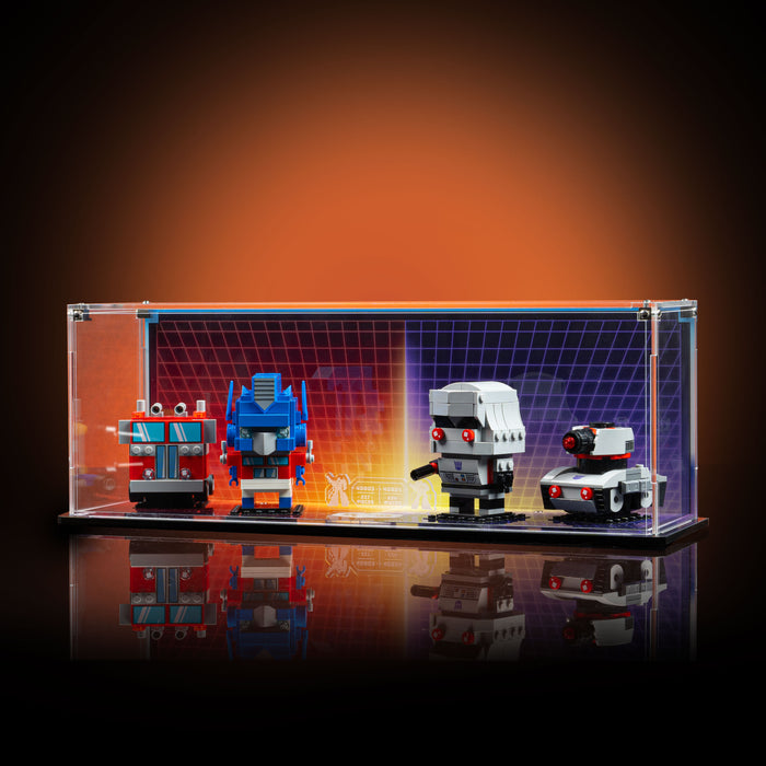 Limited Edition Display Case for LEGO® Brickheadz Megatron Robot & Vehicle / Optimus Prime Robot & Vehicle (40803, 40924)