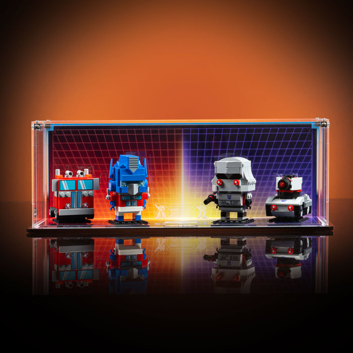 Limited Edition Display Case for LEGO® Brickheadz Megatron Robot & Vehicle / Optimus Prime Robot & Vehicle (40803, 40924)