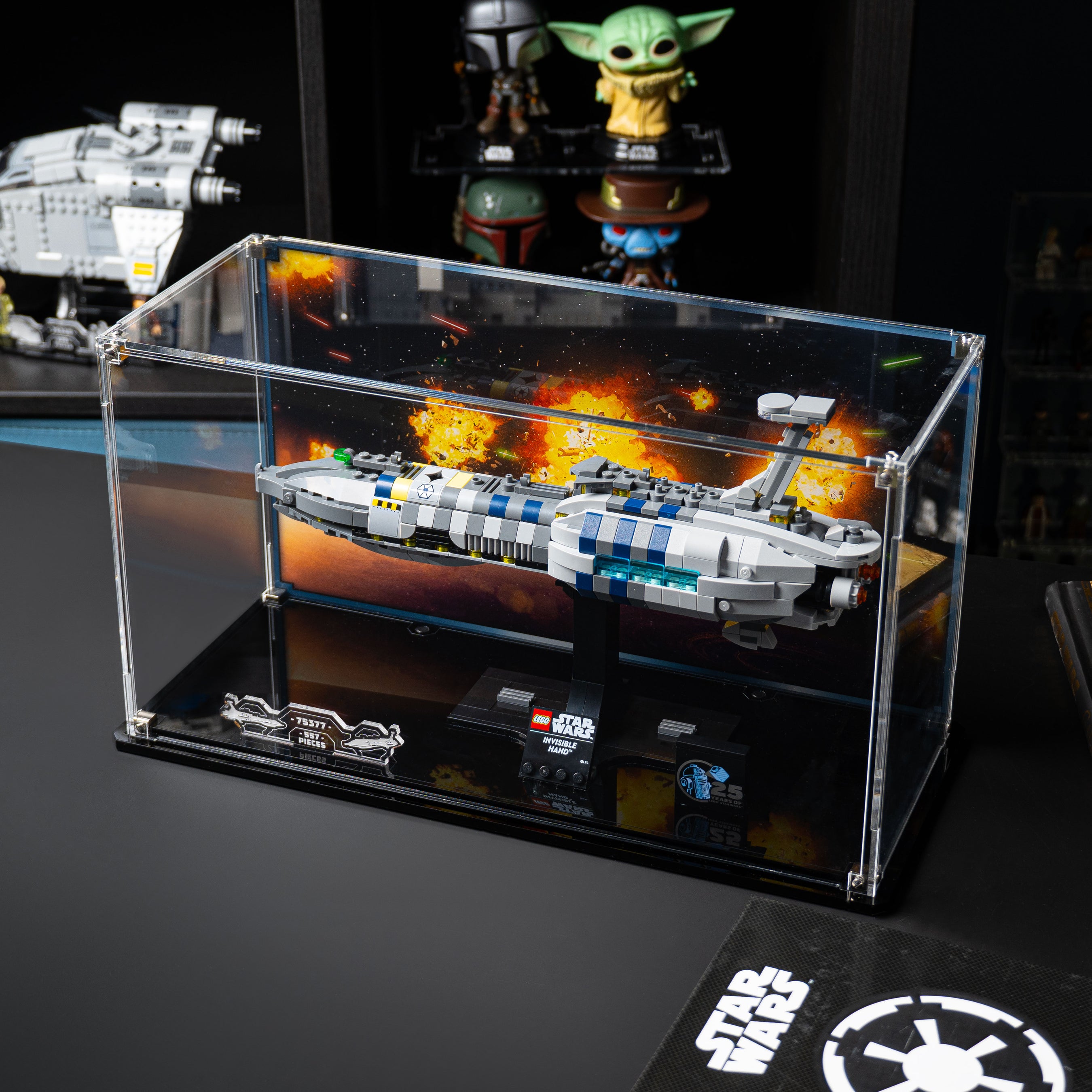 Display Case for LEGO Star Wars Invisible Hand 75377 — Wicked Brick