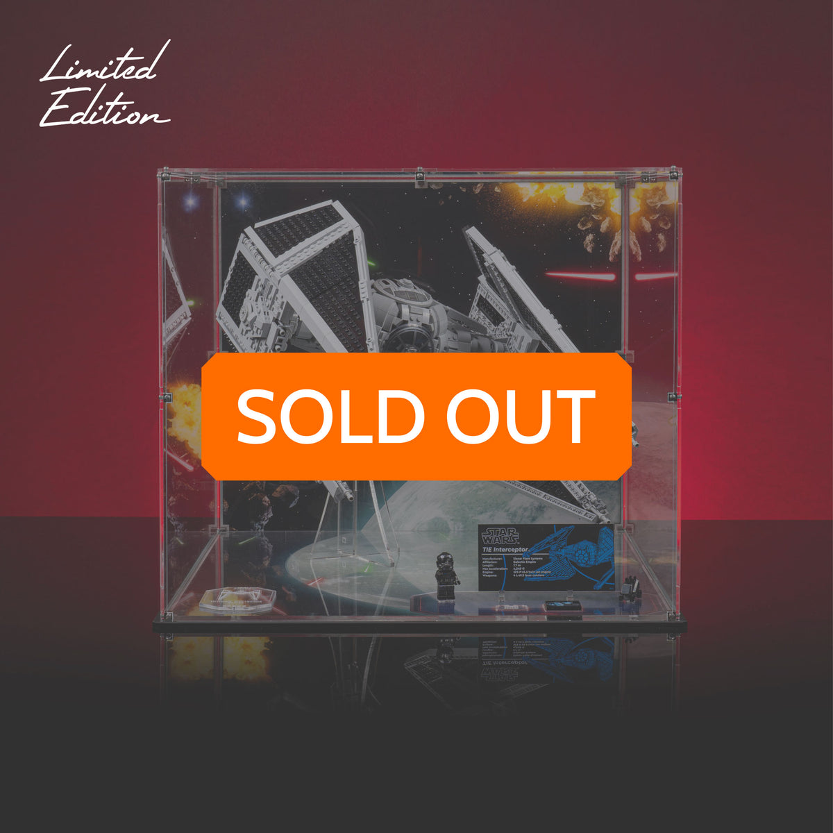 Limited Edition Display Case for LEGO® Star Wars TIE Interceptor