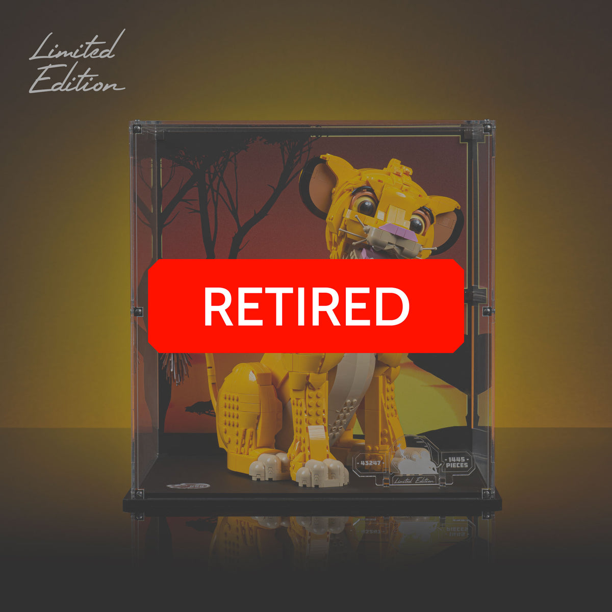 Limited Edition Display Case for LEGO® Young Simba the Lion King