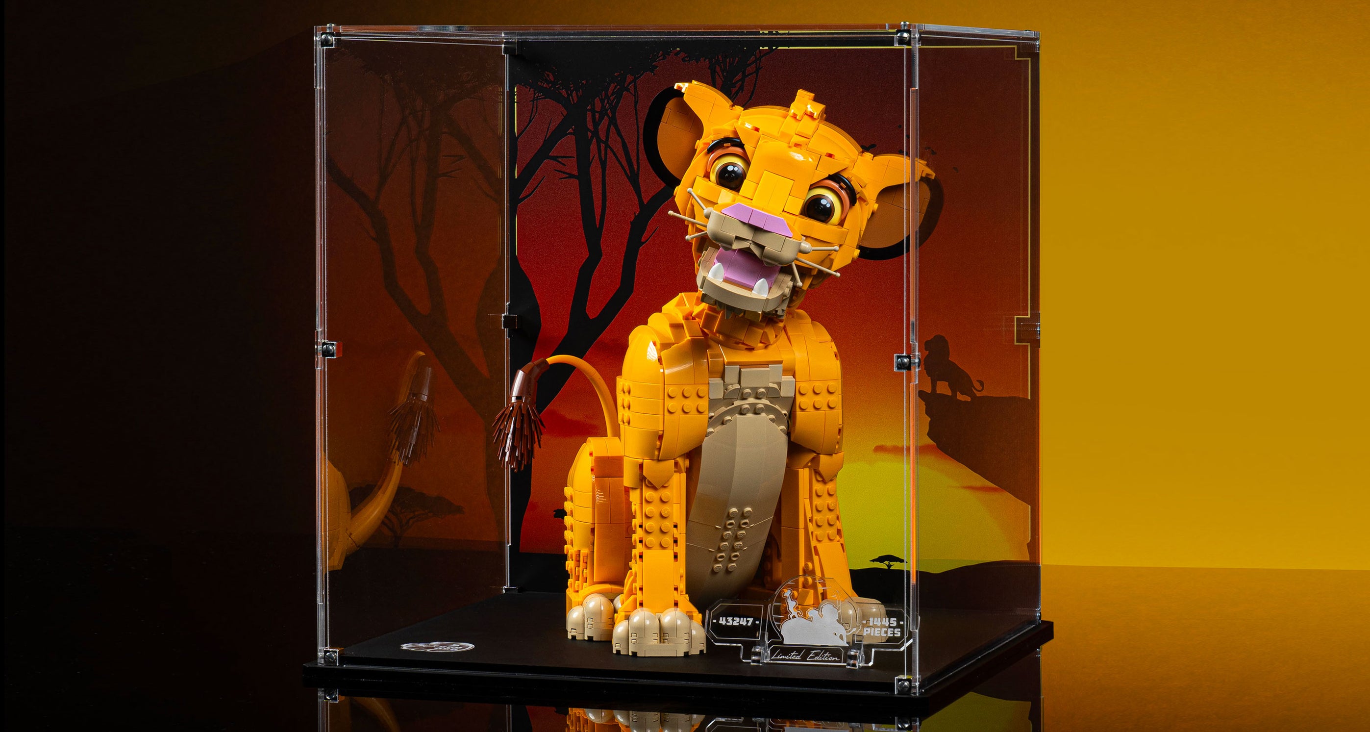 Display Case for LEGO Young Simba the Lion King 43247 — Wicked Brick