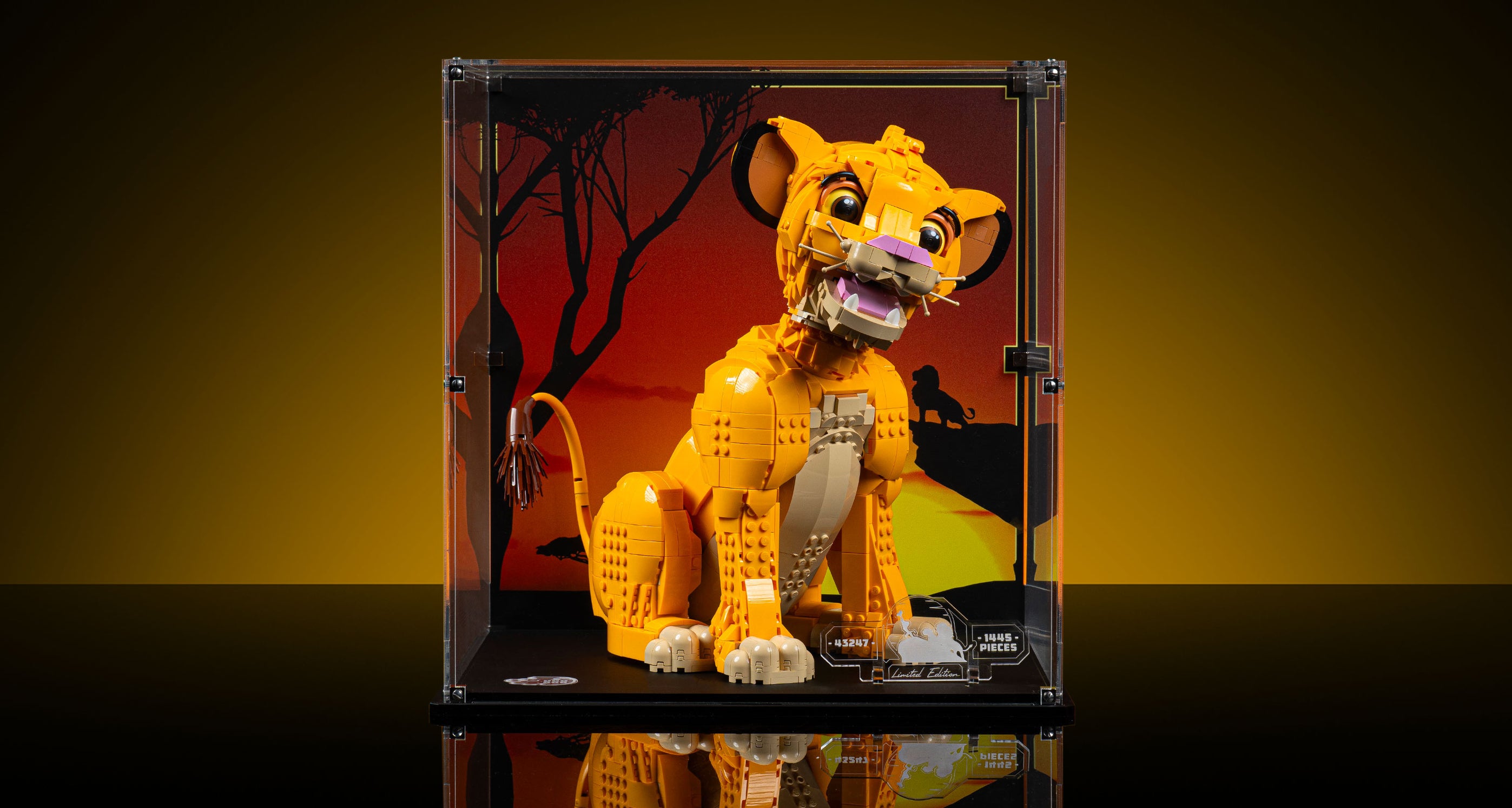 Display Case for LEGO Young Simba the Lion King 43247 — Wicked Brick