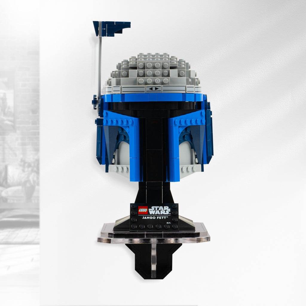 Wall Mounted Display for LEGO Star Wars Jango Fett Helmet 75408