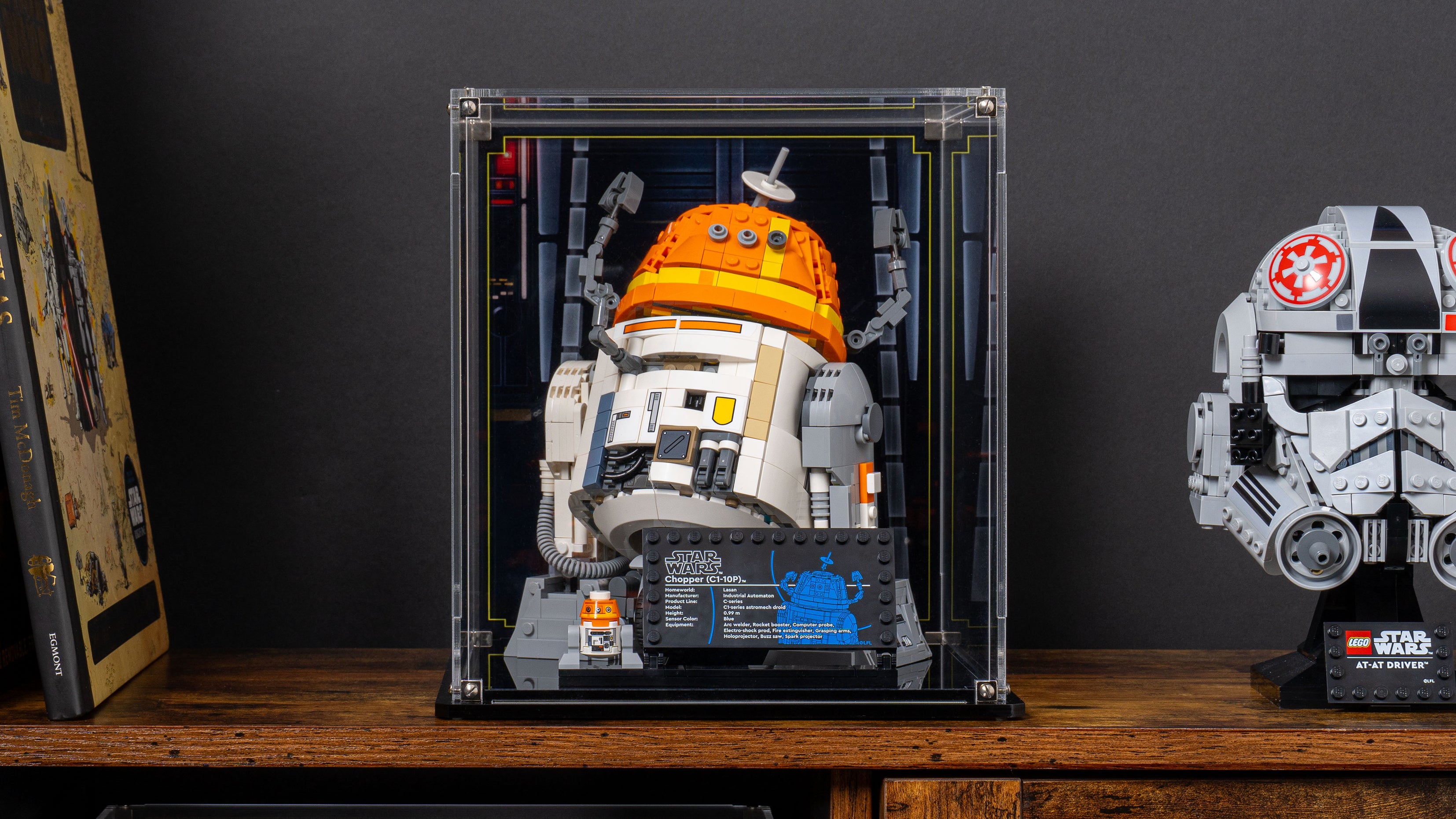 Display Case for LEGO® Star Wars: Chopper (C1-10P) Astromech Droid (75 ...