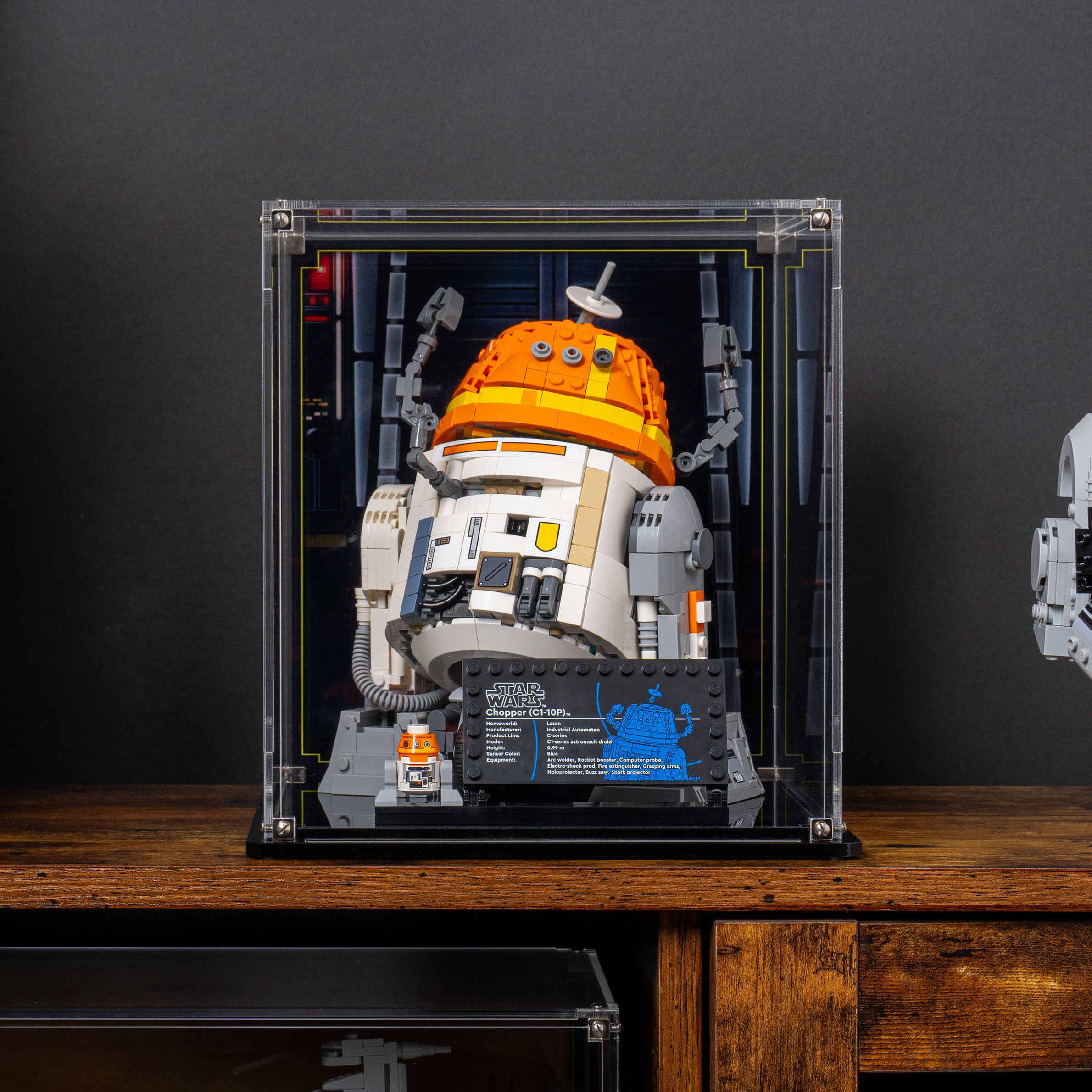 Display Case for LEGO Star Wars Chopper C1-10P Astromech Droid 75416 ...