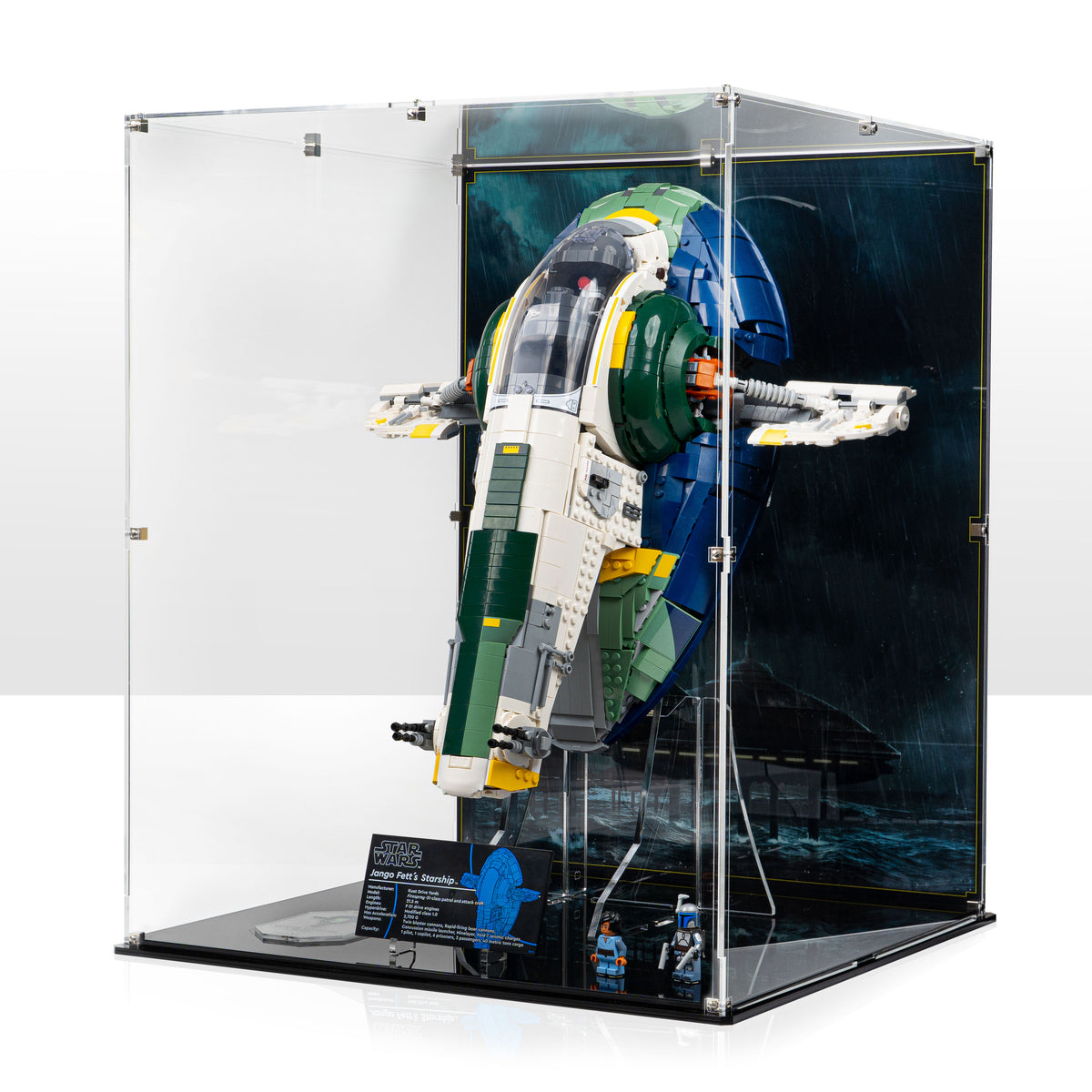 Display Case for LEGO Star Wars Jango Fett's Starship 75409