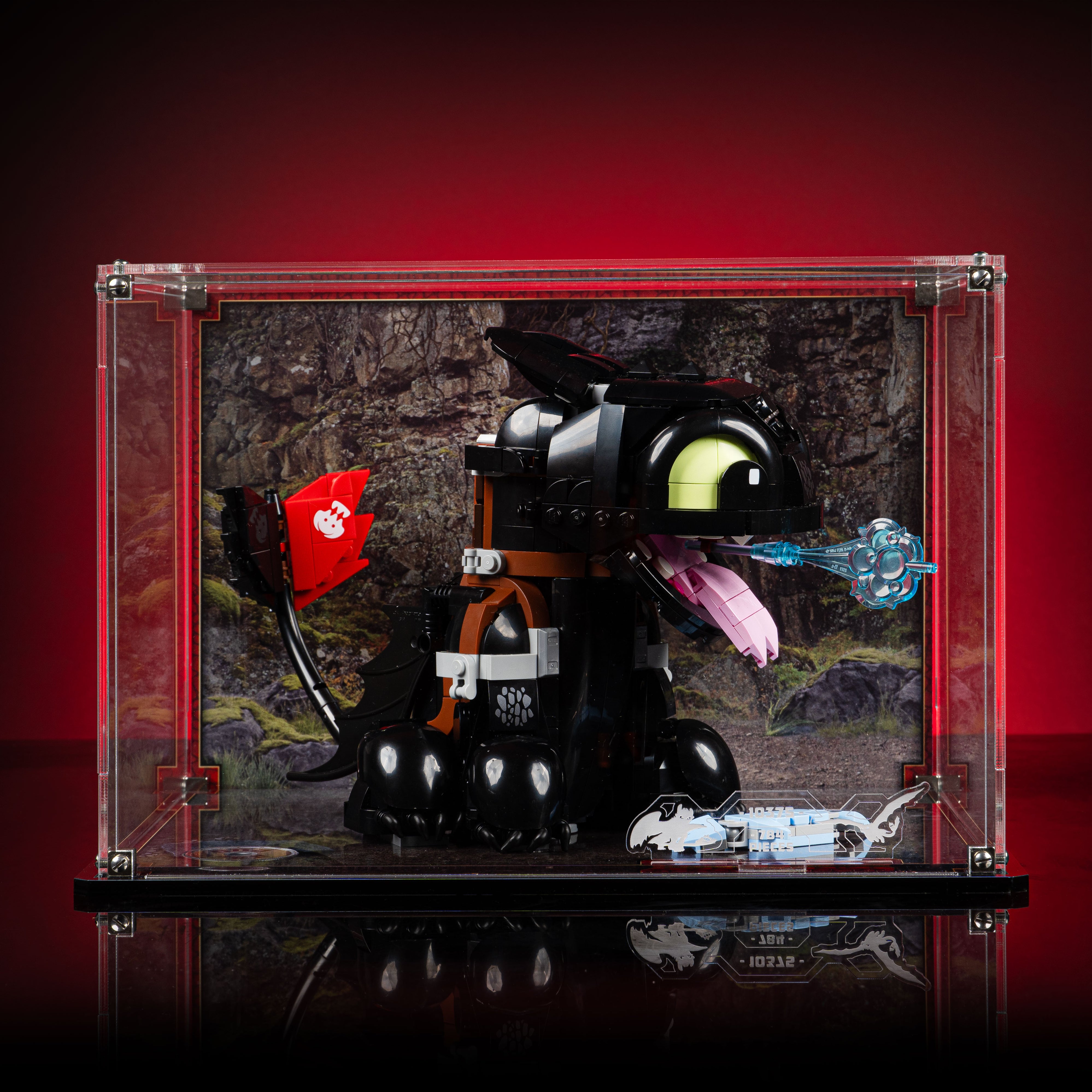 Display Case for LEGO Icons How to Train Your Dragon Toothless 10375 ...