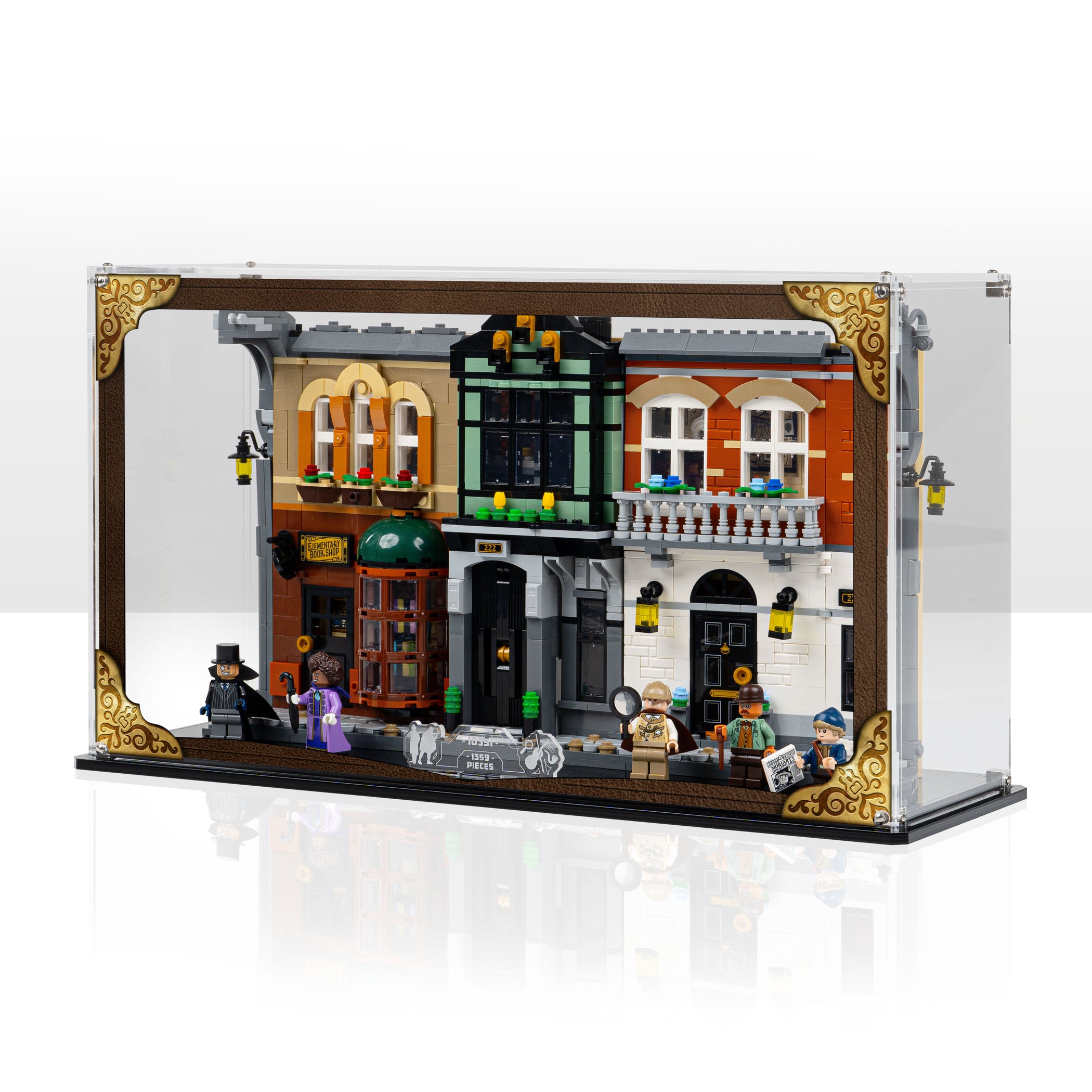 Display Case for LEGO Icons Sherlock Holmes Book Nook 10351 — Wicked Brick