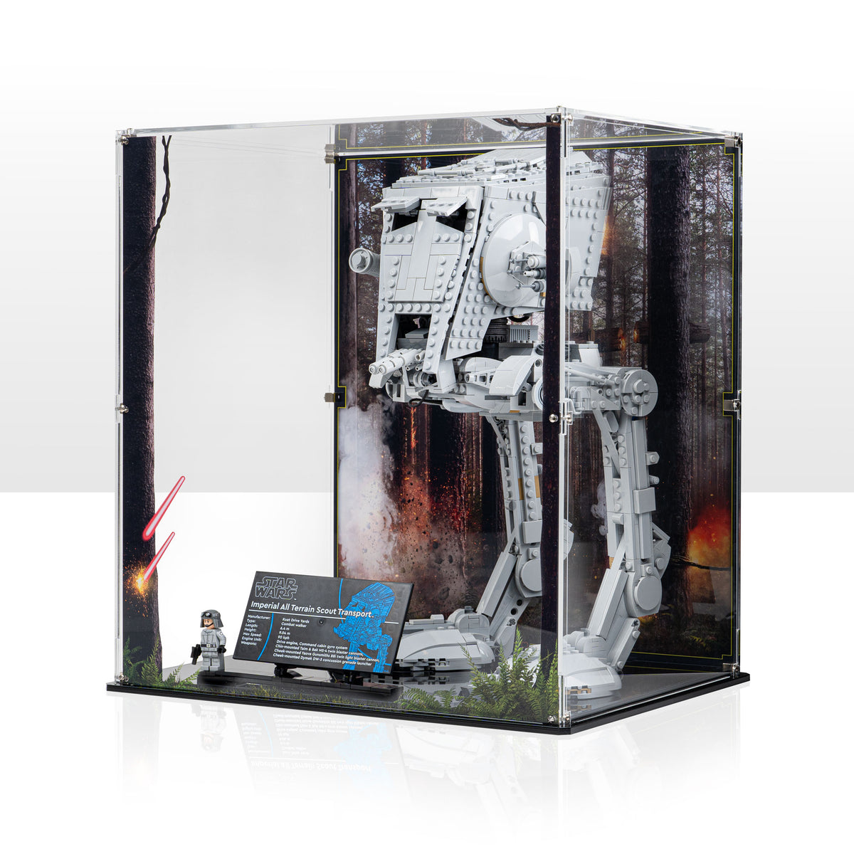 Display Case for LEGO Star Wars UCS AT-ST Walker 75417 — Wicked Brick