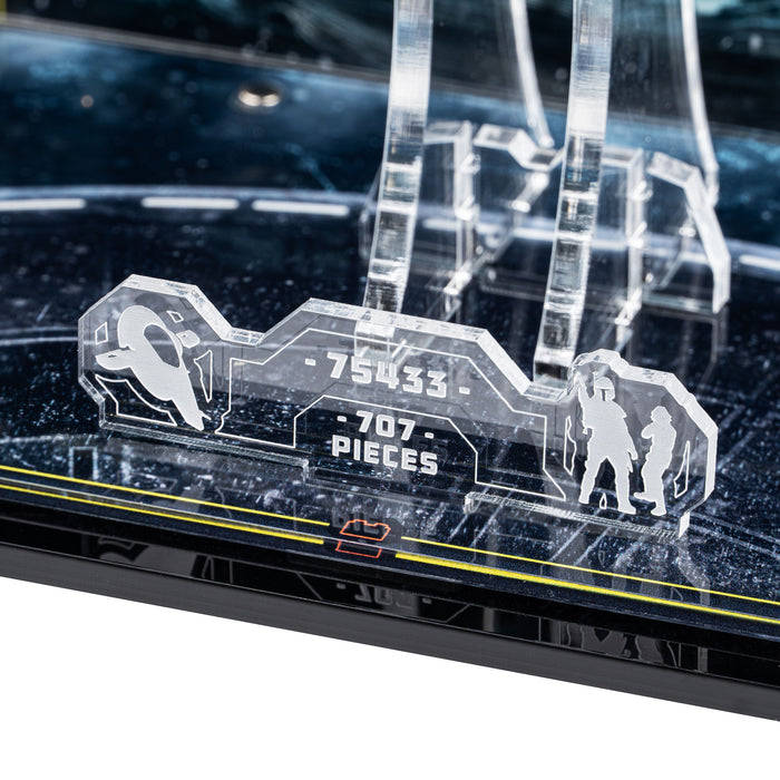 Display Case for LEGO® Star Wars: Jango Fett's Starship (75433)