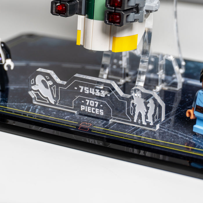 Display Case for LEGO® Star Wars: Jango Fett's Starship (75433)