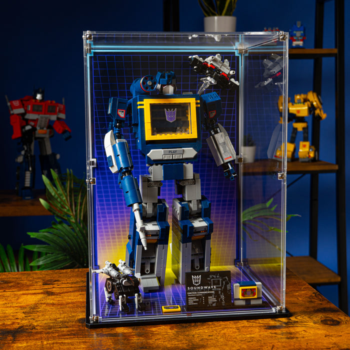 Display Case for LEGO® Icons: Transformers: Soundwave (10358)