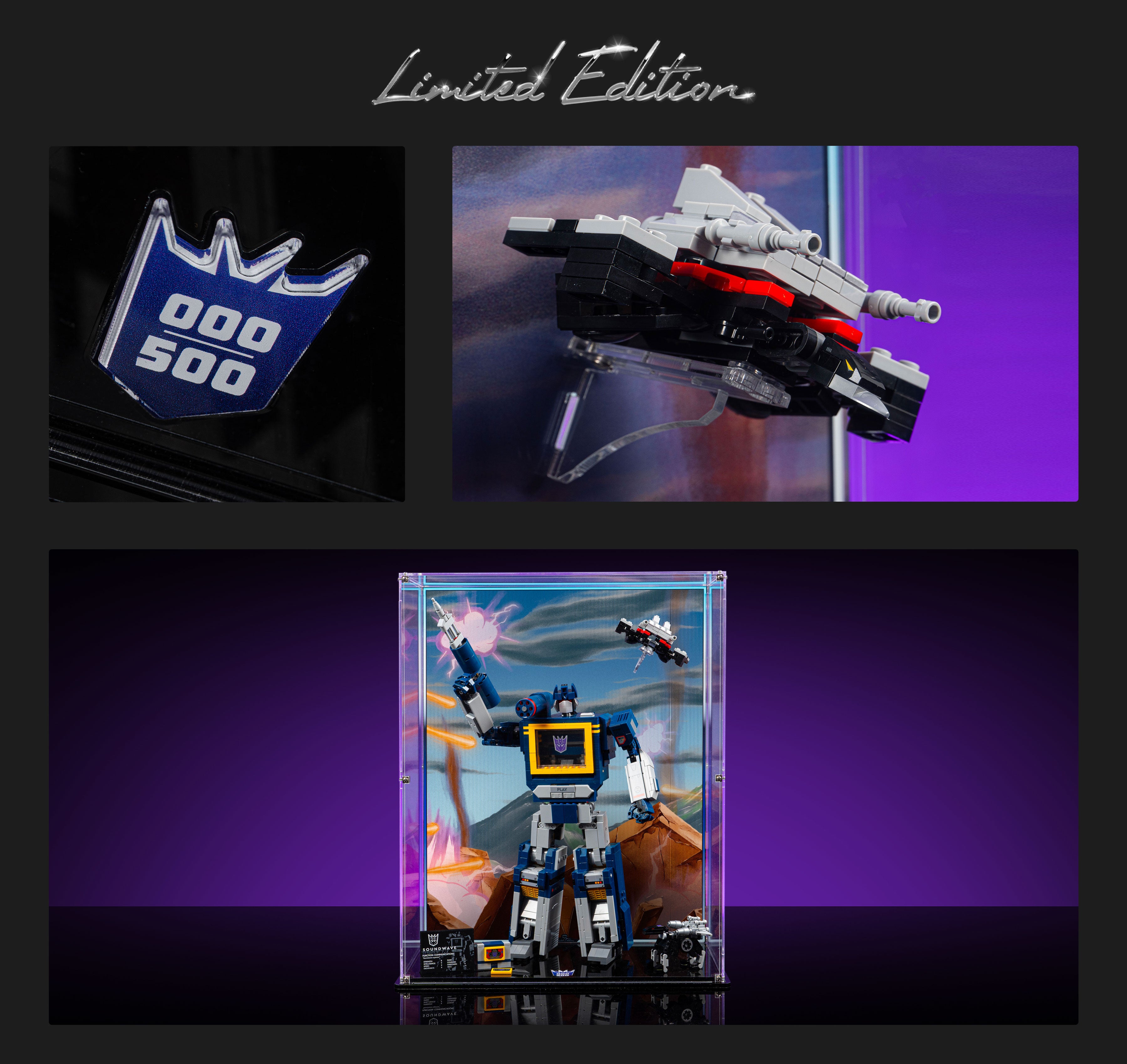 Display Case for LEGO Icons Transformers Soundwave 10358 — Wicked Brick