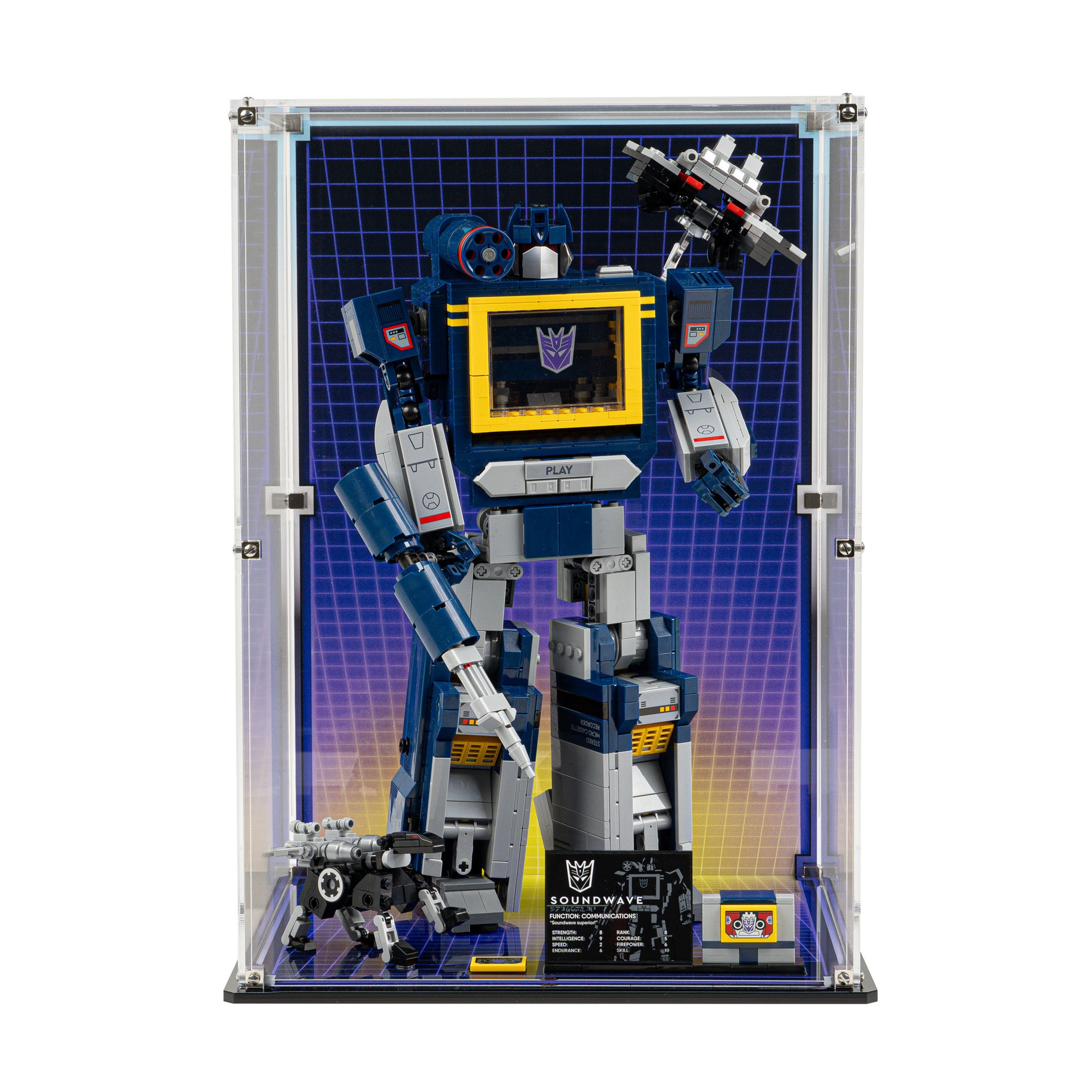 Display Case for LEGO® Icons: Transformers: Soundwave (10358) — Wicked ...